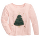 Camiseta infantil com estampa de árvore de Natal da Epic Threads, rosa, tamanho 6X