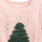 Camiseta infantil com estampa de árvore de Natal da Epic Threads, rosa, tamanho 6X
