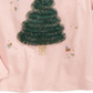 Camiseta infantil com estampa de árvore de Natal da Epic Threads, rosa, tamanho 6X