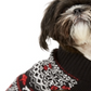Suéter feminino Charter Club Fair-Isle Dog Family, preto, tamanho grande