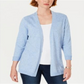 Karen Scott Cardigan Feminino Canelado Jugo Azul Tamanho P