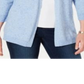 Karen Scott Cardigan Feminino Canelado Jugo Azul Tamanho P