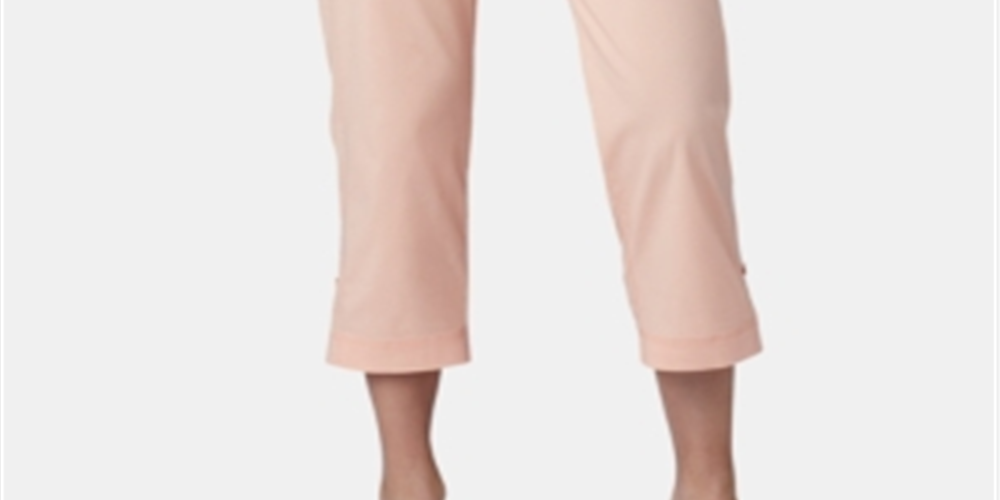 Calça cargo curta feminina Lee Platinum, salmão, tamanho 4, pequena