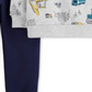 Conjunto de moletom e calça de moletom Carter's Infant Boy's Construction Fleece, 2 peças, cinza, tamanho 3 meses