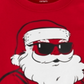 Camiseta térmica de algodão para meninos Carter's Toddler Santa Claus, vermelha, tamanho 2T