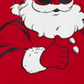 Camiseta térmica de algodão para meninos Carter's Toddler Santa Claus, vermelha, tamanho 2T