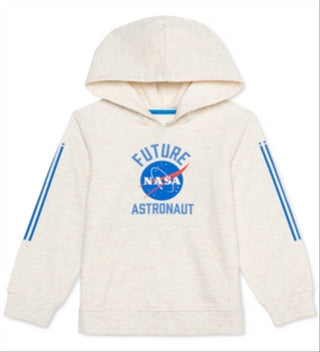Moletom com capuz Jem Toddler Boys NASA Future Astronaut Marrom Tamanho 2