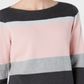 Karen Scott Suéter Listrado Gola Canoa Feminino Rosa Combinação Tamanho P