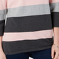 Karen Scott Suéter Listrado Gola Canoa Feminino Rosa Combinação Tamanho P