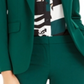 Blazer feminino Bar III com um botão, verde-garrafa, tamanho 0