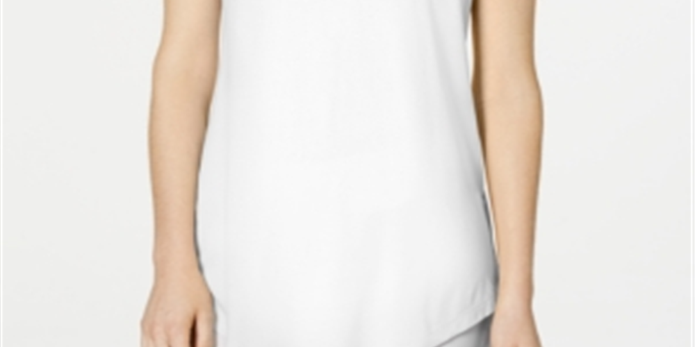 JM Collection Top feminino com ombros descobertos, branco, tamanho XXL