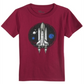 Camiseta infantil Epic Threads com estampa de nave espacial para meninos, vermelha, tamanho 6