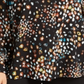 Blusa estampada feminina Alfani preta tamanho 1X