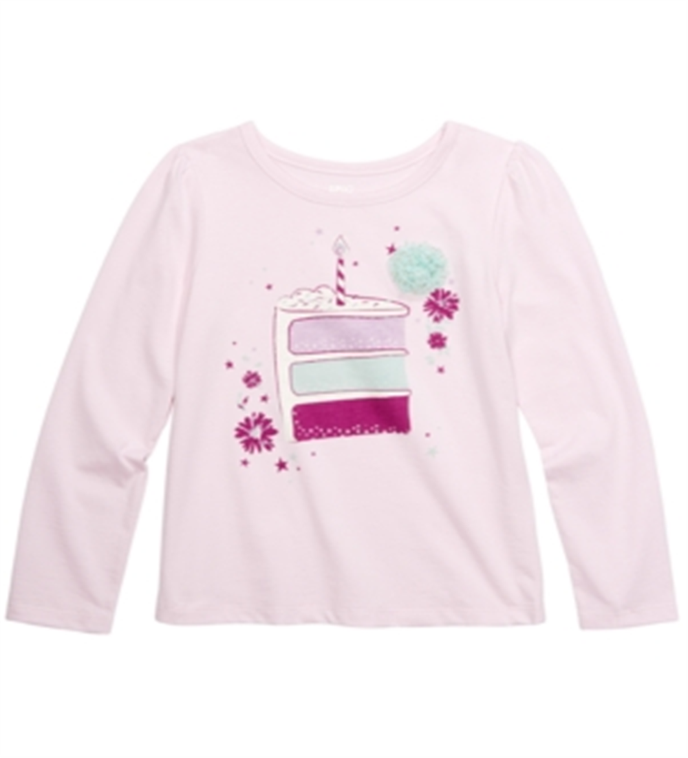 Camiseta infantil feminina com fatias de bolo da Epic Threads, rosa, tamanho 3T