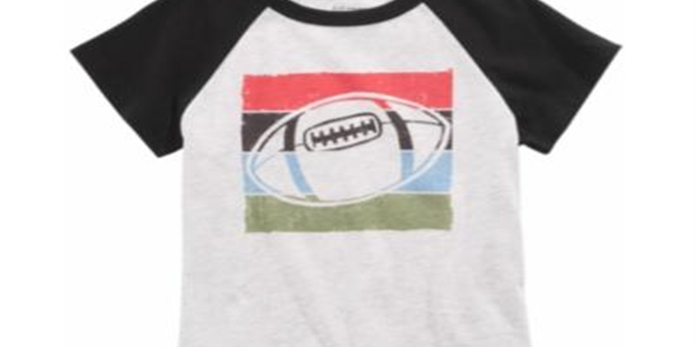Camiseta estampada de futebol para meninos First Impressions, cinza, tamanho 12 meses