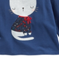 Camiseta infantil First Impressions Baby Girl de algodão com estampa de gato, azul, tamanho 3 a 6 meses