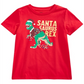 Camiseta infantil masculina com estampa de Papai Noel Saurus da Epic Threads, vermelha, tamanho 4