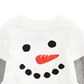 Camiseta de algodão com estampa de boneco de neve e camadas First Impressions para bebês meninos, tamanho 18 meses