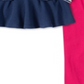 Conjunto de túnica e leggings listradas para cachorro da Kids Headquarters para meninas, tamanho 12 meses, vermelho