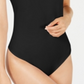 Body feminino Bar III com decote redondo e sem mangas, preto, tamanho pequeno