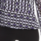 Blusa feminina Alfani com estampa de manga sino e decote em joia, roxa, tamanho XX-G