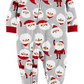 Carter's Unisex Footies Print - Calça de Papai Noel Cinza - Cinza Tamanho 2T