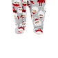 Carter's Unisex Footies Print - Calça de Papai Noel Cinza - Cinza Tamanho 2T