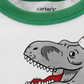 Camiseta de manga comprida Carter's Toddler Boy's Christmas T-Rex verde/branca, vários tamanhos 3T