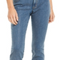 Calça jeans skinny feminina INC International Concepts com detalhes na frente, azul, tamanho 0, pequena