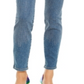 Calça jeans skinny feminina INC International Concepts com detalhes na frente, azul, tamanho 0, pequena