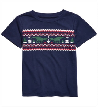 Epic Threads Little Boy's Isle Strip T-Shirt Blue Size 7