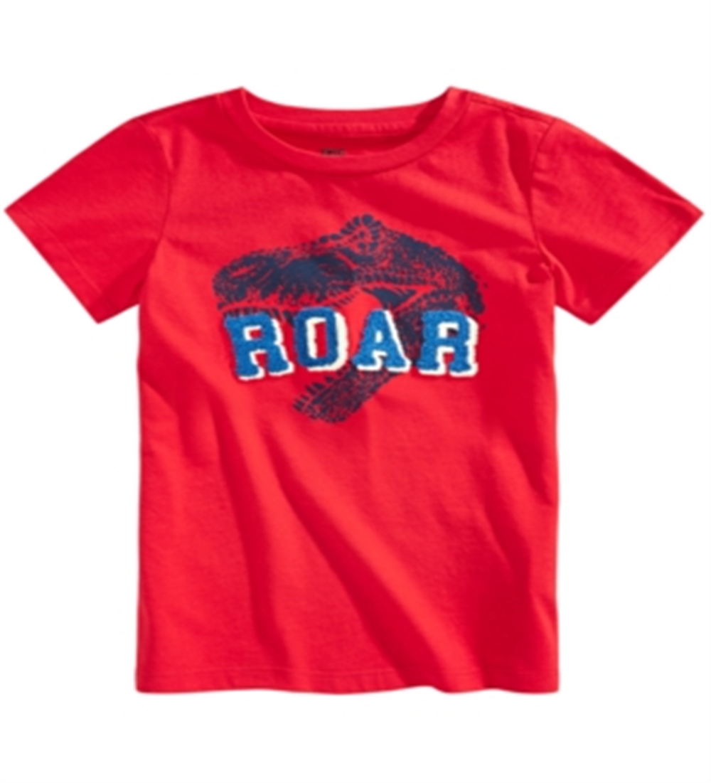 Camiseta infantil infantil Epic Threads Roar Tufted Chenille, tamanho 3, vermelha