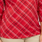 Karen Scott Top xadrez feminino pequeno vermelho tamanho pequeno G