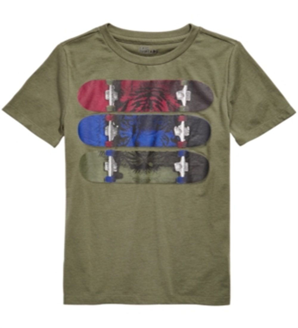 Camiseta Epic Threads Big Boy's Tiger Skate Verde Tamanho P