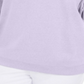 Moletom feminino Karen Scott de lã com gola redonda, roxo, tamanho 0X