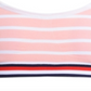 Sutiã esportivo Tommy Hilfiger feminino com listras Crystal Rose e sem costura, tamanho 8-10