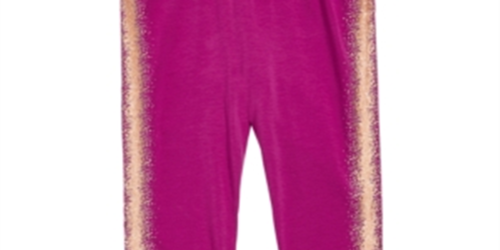 Leggings listradas metálicas para meninas Epic Threads, rosa, tamanho 2T