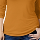 Blusa feminina de gola alta Maison Jules, amarela, tamanho médio