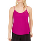 Camisola feminina Bar III com decote redondo, rosa, tamanho pequeno