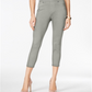 Legging Capri de Sarja Feminina Style &amp; Co, Prateada, Tamanho Grande