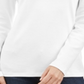 Karen Scott Blusa de gola alta feminina de algodão, branca, tamanho grande