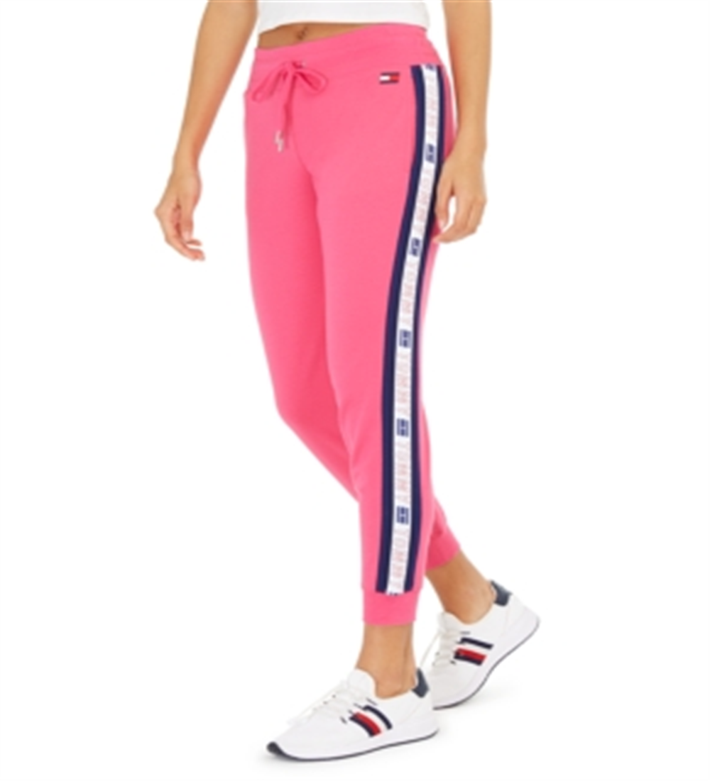 Calça Lounge Estampada Tommy Hilfiger Feminina Rosa Tamanho X-G
