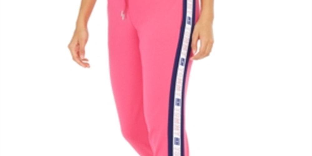 Calça Lounge Estampada Tommy Hilfiger Feminina Rosa Tamanho X-G