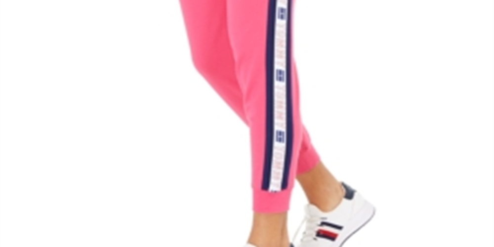 Calça Lounge Estampada Tommy Hilfiger Feminina Rosa Tamanho X-G