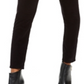 Jeans Hilary Velvet de cintura alta feminino, preto, tamanho 28