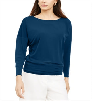 Blusa feminina Alfani com decote canoa e manga dolman, verde, tamanho XX-G