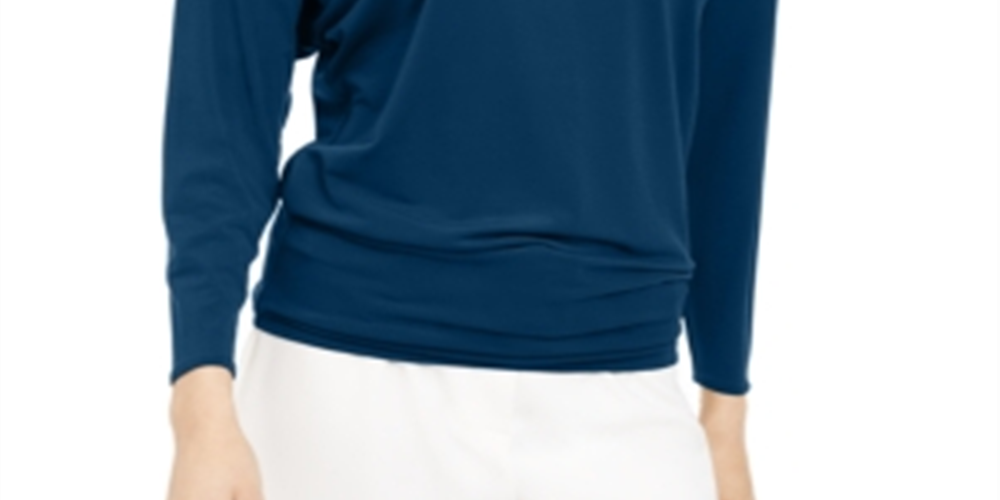 Blusa feminina Alfani com decote canoa e manga dolman, verde, tamanho XX-G