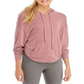 Moletom com capuz feminino Free People Dried Rose Back In It, rosa, tamanho médio