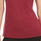 Blusa feminina Alfani com decote falso e sem mangas, vermelha, tamanho pequeno P