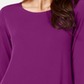 Blusa feminina Alfani com decote redondo e alças finas, roxa, tamanho extragrande